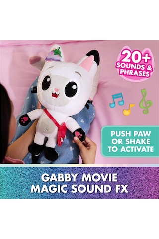 Gabby's Dollhouse: Film Etkileşimli Pelüş Panda Patisi, 33 Cm, Çanta Ve Aksesuarlı, 3 Yaşından Büyük Çocuk Genel