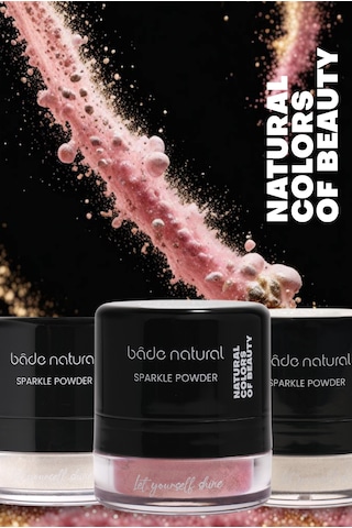 Bade Natural Sparkle Powder Shinny Pink Toz Işıltılı Allık Doğal