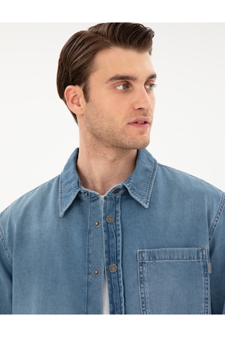 Pierre Cardin Erkek Mavi Gömlek Jean 50292072-vr036 Mavi