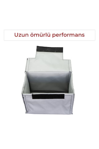 Akü Muhafaza Kılıfı - Gri- 70ah-72ah-74ah-76ah Amper Uyumlu