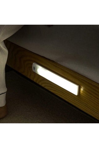 Fosenze Usb Şarjlı Led Entegre Sensörlü Işık - Dolap/gece/yatak Odası/merdiven Işığı, 350mah, 7 Led, 3500k Sıcak Beyaz, 4m Algılama, 13s Otomatik Kapatma X15 Diğer