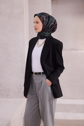 BELLİ Saf İpek Twill Eşarp 4207d01 Siyah - 34