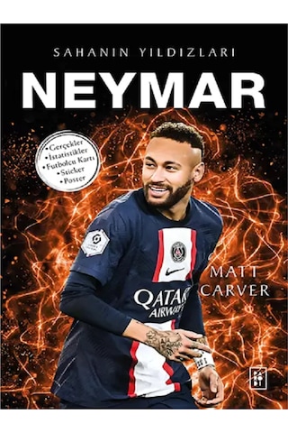 Sahanın Yıldızları Neymar Dzeko Ronaldo Poster Sticker Futbolcu Kartı Hediyeli Toplam 7 Kitap