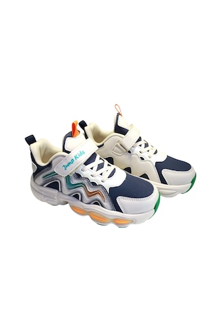 Jump 31098 Çocuk Sneaker Spor Ayakkabı Bej / Lacivert Bej - Lacivert