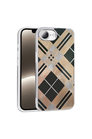 Apple iPhone Uyumlu, 17e Kılıf Desenli Zore Mep Kapak - Geometrik