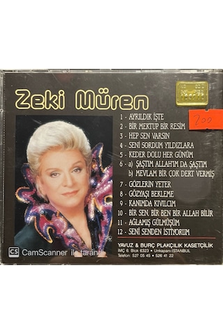 Plak Değildir Cd Dir Cd Zeki Müren Ayrıldık İşte Sarı Bandrollü