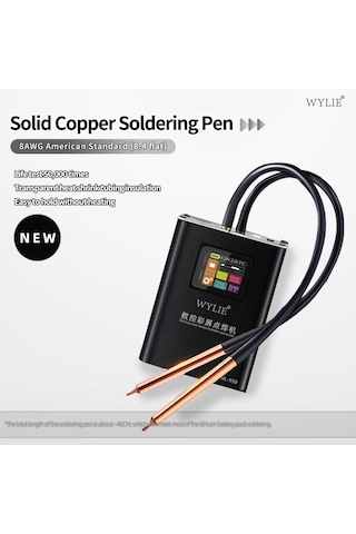 Wylıe Wl-958 Pil Punta Kaynak Makinesi Güç Ayarlı Şarjlı Taşınabilir Usb 5v/2.4a Renkli Ekran Pil Punta Makinesi 5000ma