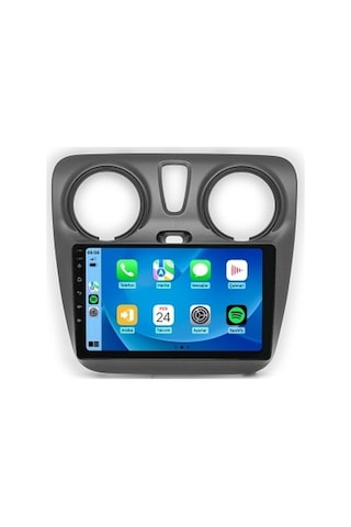 Dacia Lodgy 2012-2020 4gb Ram 32gb Hafıza 4 Çekirdek Carplay Kamera Android Multimedya 9"