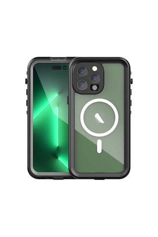 Lexroo İphone 14 Pro Max Kılıf 1-1 Su Geçirmez Kılıf - Siyah