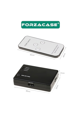 Forzacase 3in1 Kumandalı Hdmı Çoklayıcı Switch 1080p - Fc1112