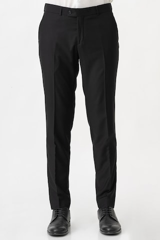 White Stone Caserta P1001 Slim Fit Düz Kumaş Pantolon Siyah-siyah Siyah