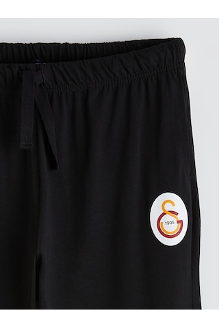 Lc Waikiki Lc Waıkıkı Siyah Regular Fit Galatasaray Baskılı Erkek Pijama Alt