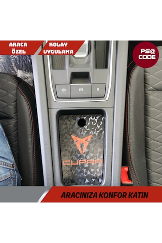 Toprakshop Cupra Formentor Bardaklık Ve Şarj Bölmesi Kapağı Prizma Görünümlü