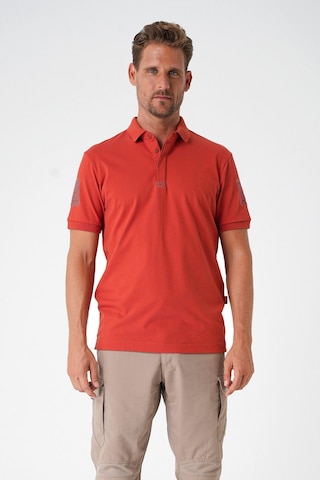 Mecanık Casual Ryker Polo T-shirt Cırtlı Kiremit