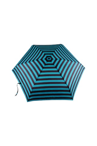 Biggdesign Moods Up Siyah Yeşil Çizgili Manuel Mini Şemsiye - Rüzgara Dayanıklı, Hafif, Renkli Tasarım Çok Renkli
