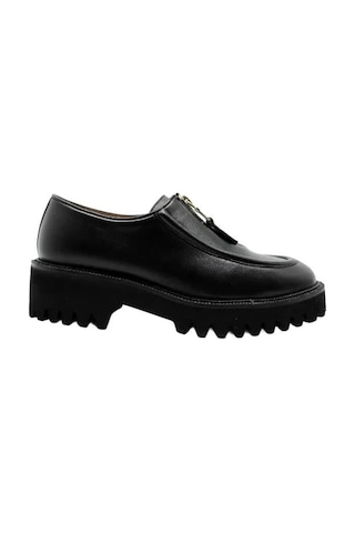 Poletto Hakiki Deri Sıyah Loafer Düz 780 14-1012 Siyah