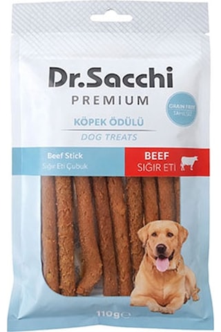 Dr.sacchi Premium Sığır Etli Çubuk Tahılsız Köpek Ödülü 5 10lu 110 Gr 109-30028.01