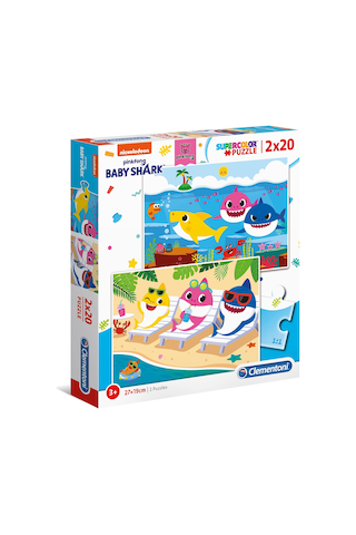 Clementoni 2 X 20 Parça Baby Shark Puzzle