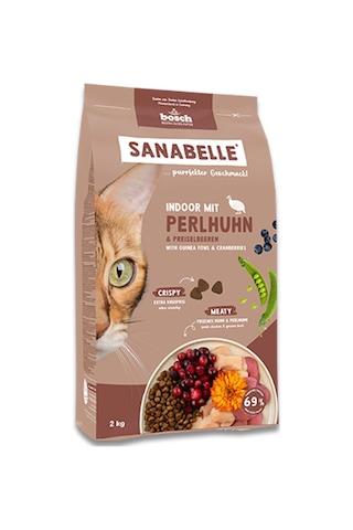 Sanabelle Indoor Gine Tavuğu Ve Yaban Mersinli Yetişkin Kuru Kedi Maması 8 Kg
