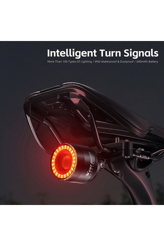 Mufunye Bisiklet Arka Feneri: Uzaktan Kumandalı Sinyal Ve Fren Işığı, Ip66 Su Geçirmez, Aydınlatma Ayarlanabilir, Çeşitli Demirlemelerle