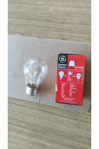Ge Classic 25w E27 Duy Şeffaf Cam Akkor Klasik Ampul