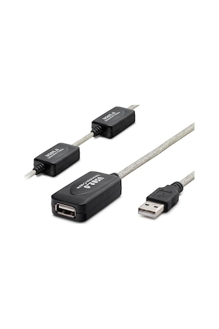 Usb Uzatma Kablosu 25 M - Silver Siyah Hdx7546 Evimdeyokyok