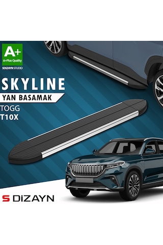 S-dizayn Togg T10x Skyline Krom Yan Basamak 203 Cm 2023 Üzeri A+ Kalite
