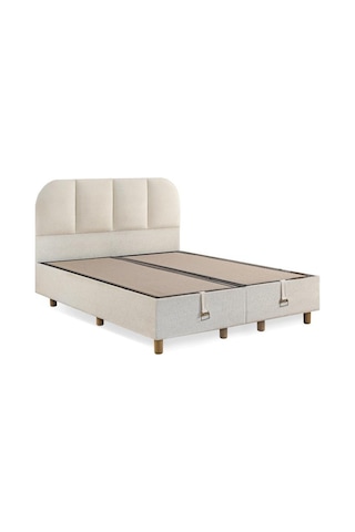 Niron Bohem Nms Klapa 140x190 Cm Çift Kişilik Yatak Baza Başlık Seti - Nms Sert Ortopedik 140 x 190
