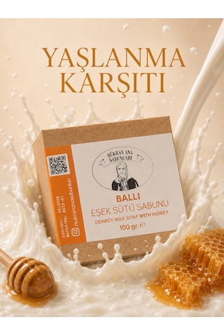 Ballı Zeytin Yağlı Eşek Sütü Sabunu 100 Gr