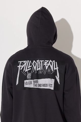 Lee Loose Fit Rahat Kesim Kapüşonlu İçi Polarlı Sırt Baskılı Antrasit Sweatshirt L232275003 Antrasit