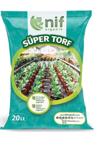 Nif Organik Süper Torf Çiçek Fide Toprağı 20 L Nif Organik Süper Torf Çiçek Fide Toprağı 20 L