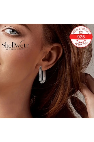 Elite Küpe Sevgililer Günü , Annenize Verilecek En Güzel 925 Ayar Gerçek Gümüş Hediye Çok Renkli