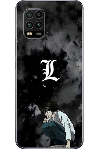 Xiaomi Mi 10 Lite Uyumlu Şeffaf Kılıf Death Note 2 Tasarımlı