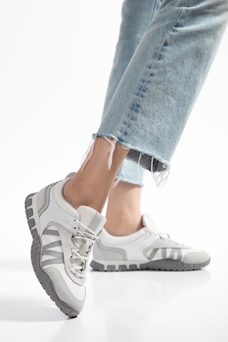 Suins Space Model Hakiki Deri Kadın Spor Ayakkabı Sneaker Beyaz