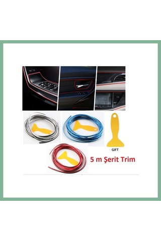 Bşkvirgo Araba Dekorasyon Şeridi 5 Metre Trim Şeridi Bsk2026 Standart