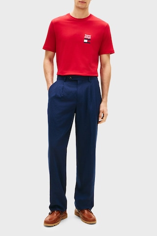 Tommy Hilfiger Erkek T Shirt Mw0mw42367 Xld Kırmızı Kirmizi