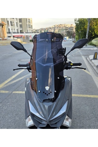 Motocam Volta Revolt Rsx4 Ön Cam 2022-2026 Model 65cm Siyah Renkli 4mm Orta Boylu