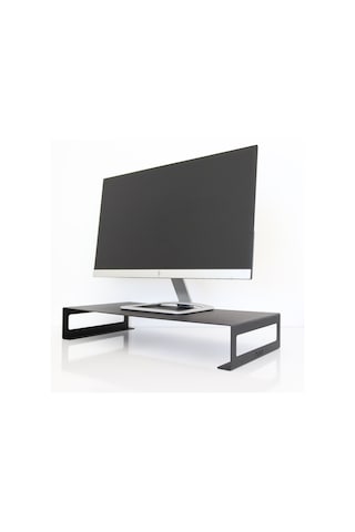 Hansdo SMS1BL Metal Monitör Standı Yükseltici Siyah