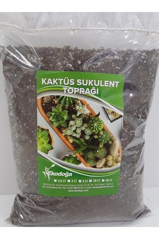 Kaktüs Toprağı 1 Litre Sukulent Aloe Vera Toprağı Özel Karışım Ithal Torf Pomza Perlit Vermikulit Diğer