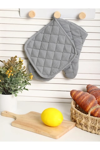 Lectus 2 Parçalı Mutfak Servo Seti 413729241 Gri