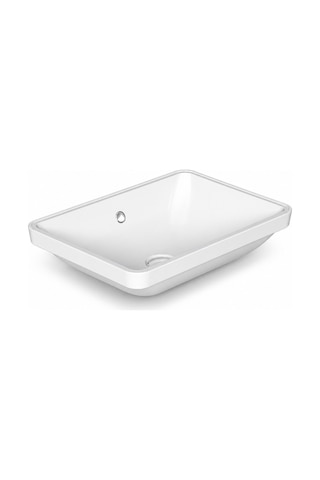 Dura Bagno Tezgah Altı Kare Gömme Lavabo 50x38 Cm, Beyaz 5930