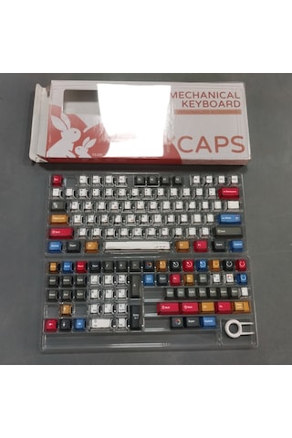 Karışık Keycaps  Yükseklik 136 Tuşları Tam Set Klasik Basit Tarzı Mekanik Klavye Keycaps 1
