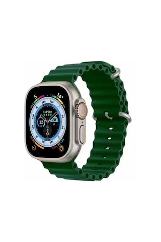 Watch 7 41mm Uyumlu Krd-75 Uyumlu Kordon Ezo Koyu Yeşil