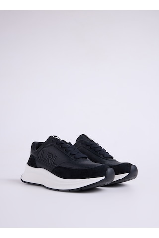 Lauren Ralph Lauren Siyah Kadın Deri Sneaker 802974376002