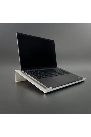 Çelik Laptop Standı Notebook Altlığı Parlak Beyaz