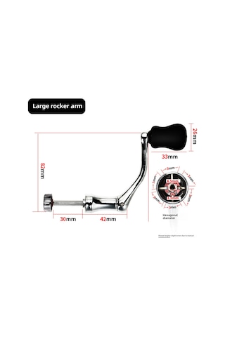 Springsun Evcikli Metal Balık Makinesi Kolu, 5000-7000 Numara Spinning Makineleri İçin Evrensel Kullanim, Dayanıklı Ve Konforlu Tutuş