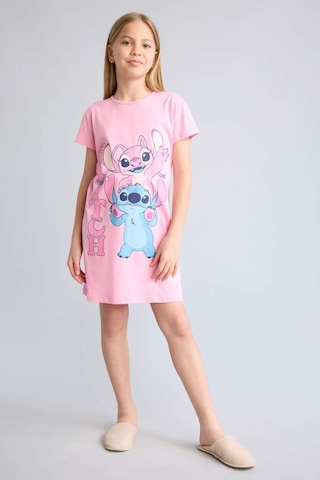 Defacto Dısney Lılo & Stıtch Kısa Kollu Pembe Elbise Kız Çocuk H5515a826smpn253 Pembe-pn253