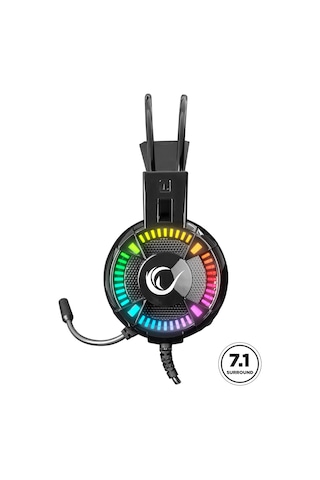 Rampage Styles USB 7.1 Version RGB Oyuncu Mikrofonlu Kulaklık