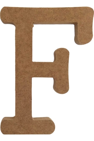 Na Neşeli Ahşap 25 Cm 18 Mm Ahşap F Harfi.boyanabilir Ahşap Harf.ahşap Boyama Ürünü.ham Ahşap Harf Model Neseli234567970