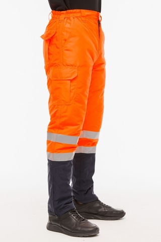 Uniprom İş Pantolonu Su Ve Rüzgar Geçirmez İçi Elyaflı Kışlık Erkek Neon Turuncu